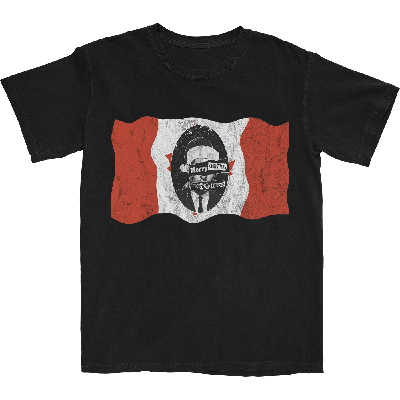 Canadian Christmas Flag T-Shirt